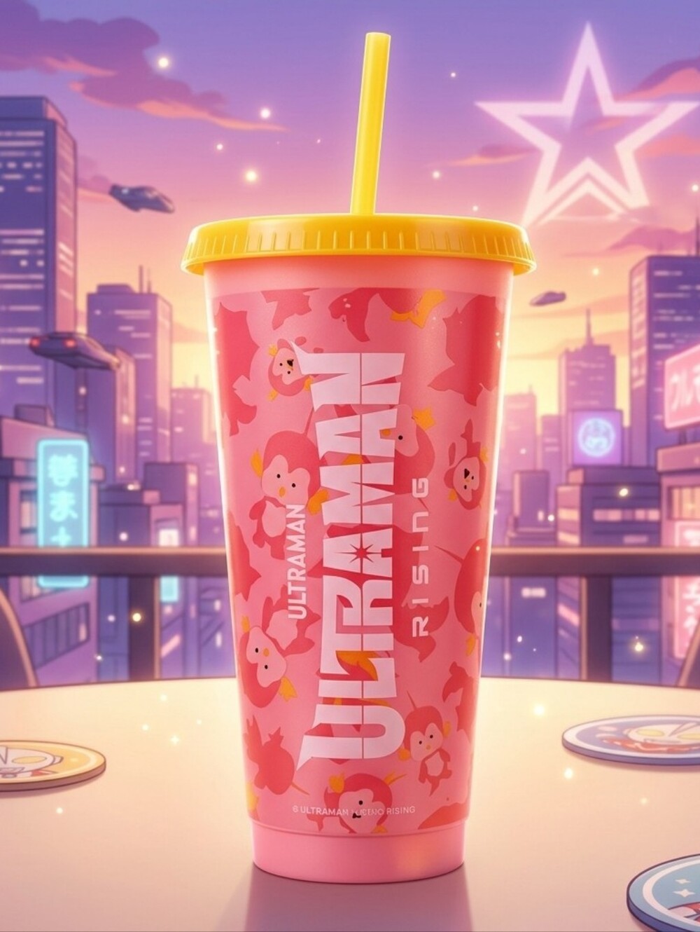 Ultraman Pink Tumbler From Round One - New